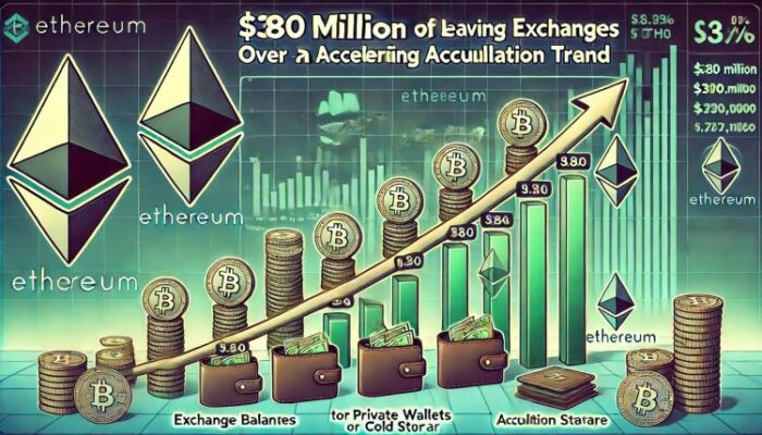 $380m-in-ethereum-leaves-exchanges-in-7-days-–-accumulation-trend-accelerates