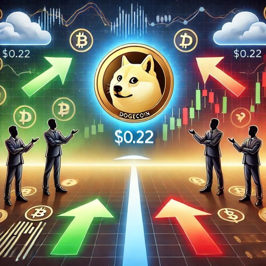 dogecoin-hovers-at-$0.22-following-weeks-of-gains,-analysts-share-mixed-outlooks