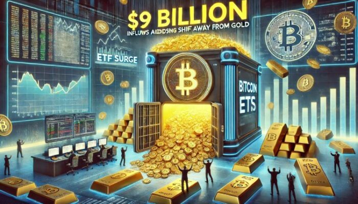 bitcoin-etfs-see-$9-billion-inflows-amid-escalating-shift-away-from-gold