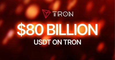 usdt-on-tron-surpasses-$80-billion,-strengthening-tron’s-position-as-the-leading-stablecoin-network