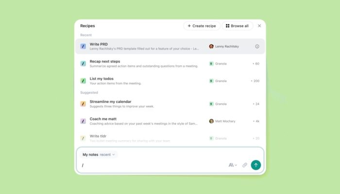 ai-note-taking-app-granola-adds-a-repeatable-prompts-feature