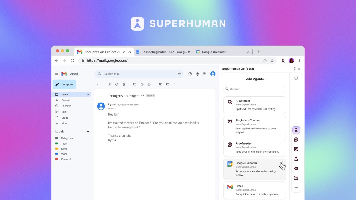 grammarly-rebrands-to-‘superhuman,’-launches-a-new-ai-assistant